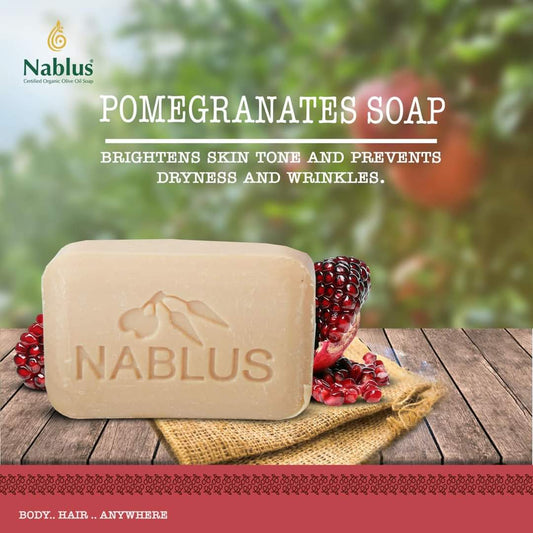 Organic Nablus Herbal Soap - Pomegranates